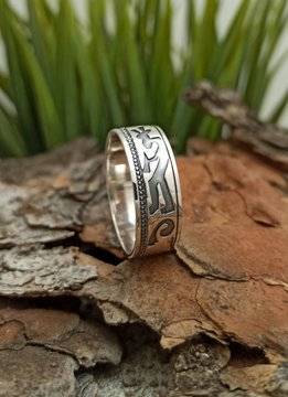 Мъжки сребърен пръстен 346T