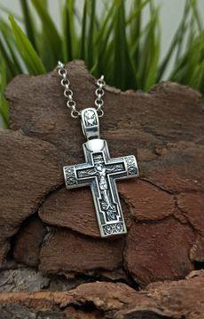 Сребърен кръст СПАСИ И СОХРАНИ 1107M