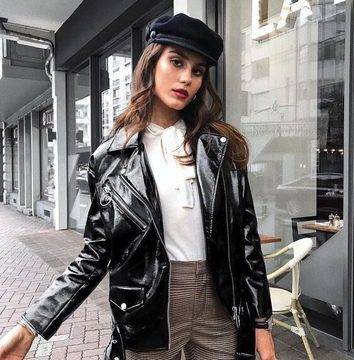 Как да съчетаваме кожено яке през пролетта