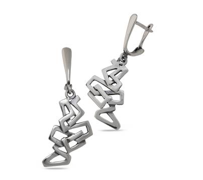 Дамски сребърни обеци “ЛАБИРИНТ” 964E