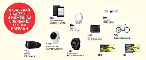 Спечелете почивки, велосипеди, часовници, слушалки, камери и още награди от dm