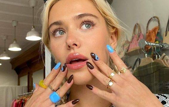 Ин и ян маникюр за лятото