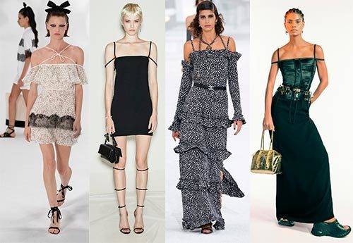 Модерни Рокли и Топове с Тънки Презрамки