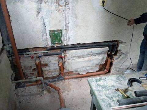 Монтаж на водопровод