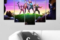 Декоративно пано за стена от 5 части за геймъри – Fortnite Avengers – HD-5025
