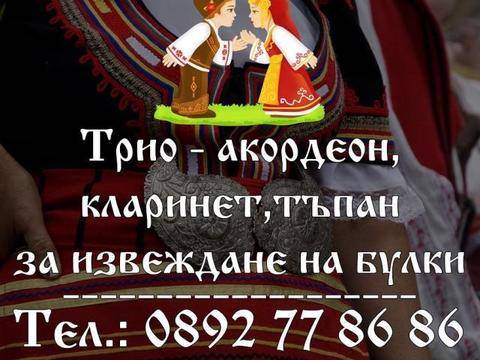Оркестър трио за извеждане на булки – Музиканти за извеждане