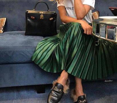 Любимите ни плисирани поли, които може да носим целогодишно