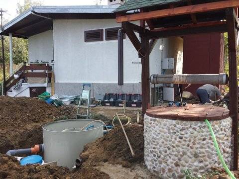 Пречиствателната станция пази водата в кладенеца от замърсяване