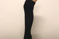 Малена – магазин за седем осми женски вълнени чорапи над колената италиански дамски 7-8ми вълнени чорапи