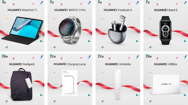 Спечелете смарт часовници, таблети, смарт гривни, слушалки и още много Huawei награди