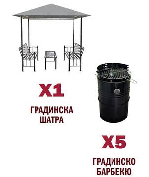 Спечелете градинска шатра и 5 градински грил барбекюта от Protecta