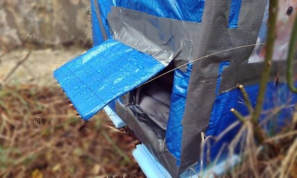 Как да направим зимна къщичка за котки (фотогалерия)