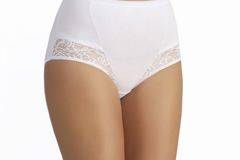 Малена – магазин за италиански женски памучни бикини с висока талия дълбока памучна бикина голям размер