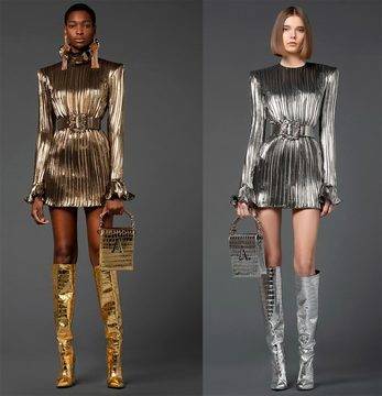 Златисти или Сребристи Дизайнерски Рокли 2022