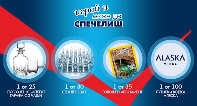 Спечелете луксозни комплекти, стъклен шах, абонамент за National geographic или Storytel