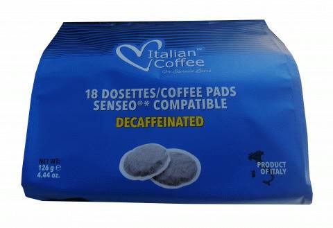 Кафе филтри дози Italian Coffee без кофеин 18 бр. – 62 мм