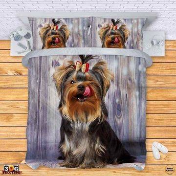 Единичен комплект спално бельо – Малко сладко Йорки. Модел – 002-643-1