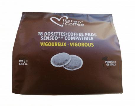 Кафе филтри дози Italian Coffee Vigoroso 18 бр. – 62 мм