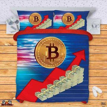 Единичен комплект спално бельо – Криптовалута Bitcoin. Модел – 002-595-1