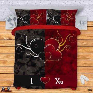 Единичен комплект спално бельо – Красива любов. Модел – 001-948-1