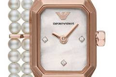 Спечелете дамски часовник с двойна верижка Emporio Armani