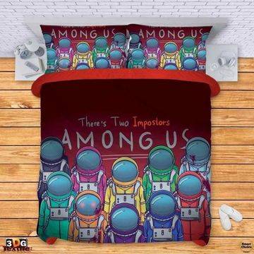 Единичен комплект спално бельо – За фенове на Among Us. Модел – 002-482-1