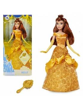 Оригинална Дисни кукла Бел от Красавицата и Звяра с четка за коса