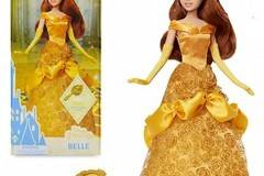 Оригинална Дисни кукла Бел от Красавицата и Звяра с четка за коса