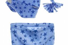 Детски шал и шапка Blue Stars 4