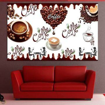 Картина пано за стена от 1 част – Coffee House. HD-5045-1