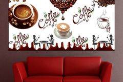 Картина пано за стена от 1 част – Coffee House. HD-5045-1