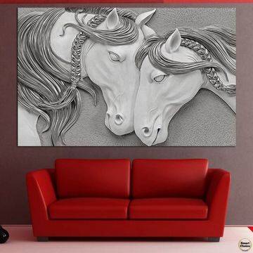 Картина пано за стена от 1 част - Влюбени коне. HD-5047-1