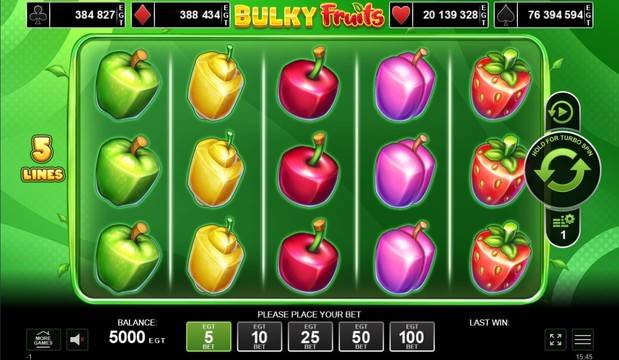 Играй Bulky Fruits безплатно онлайн