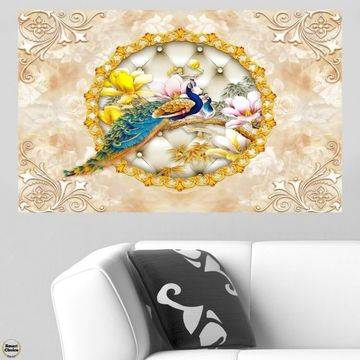 Картина пано за стена от 1 част – Двойка пъстри пауни. HD-5054-1 – Smart Choice