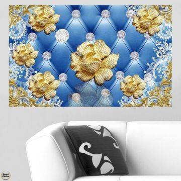 Картина пано за стена от 1 част – Златни рози. HD-5055-1 – Smart Choice