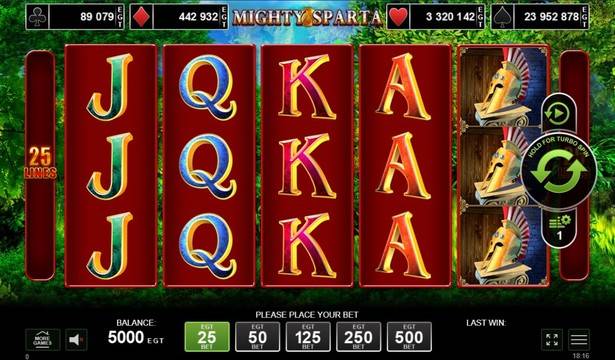Играй Mighty Sparta безплатно онлайн