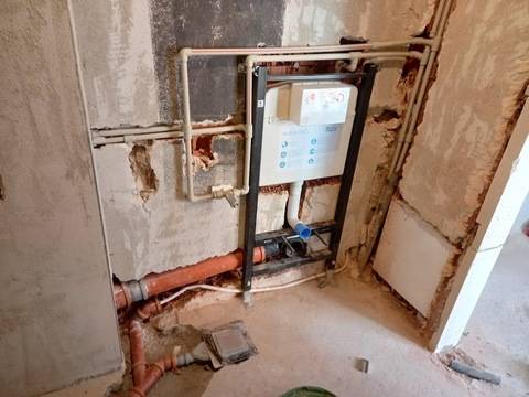 Монтаж тоалетна и вградени казанчета