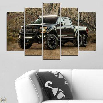 Декоративно пано – картина за стена от 5 части – Hennessey Ford VelociRaptor 6 x 6. HD-5072 – Smart Choice