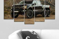Декоративно пано – картина за стена от 5 части – Hennessey Ford VelociRaptor 6 x 6. HD-5072 – Smart Choice
