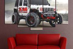 Декоративно пано – картина за стена от 5 части – Jeep Wrangler Rubicon. HD-5073 – Smart Choice