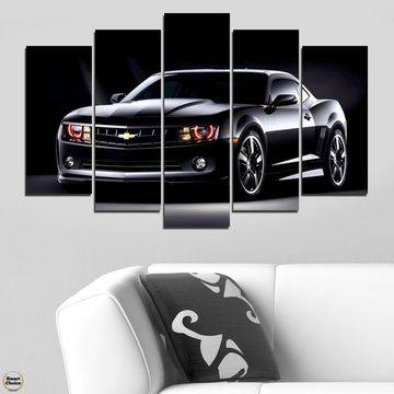 Декоративно пано – картина за стена от 5 части – Chevrolet Camaro Black. HD-5079 – Smart Choice