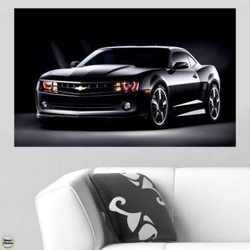 Картина пано за стена от 1 част – Chevrolet Camaro Black. HD-5079-1 – Smart Choice