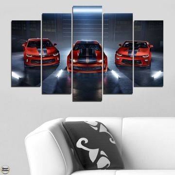 Декоративно пано – картина за стена от 5 части – Chevrolet Camaro 3 модела. HD-5082 – Smart Choice