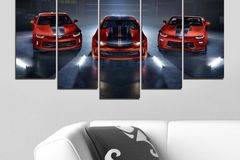 Декоративно пано – картина за стена от 5 части – Chevrolet Camaro 3 модела. HD-5082 – Smart Choice
