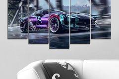 Декоративно пано – картина за стена от 5 части – Chevrolet Corvette C7. HD-5083 – Smart Choice