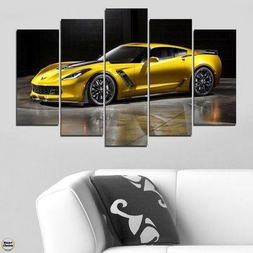 Декоративно пано – картина за стена от 5 части – Chevrolet Corvette Z06 C7R. HD-5084 – Smart Choice