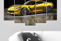 Декоративно пано – картина за стена от 5 части – Chevrolet Corvette Z06 C7R. HD-5084 – Smart Choice