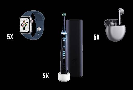 Спечелете смарт часовници iWatch, слушалки Freebuds 4 и електрически четки Genius