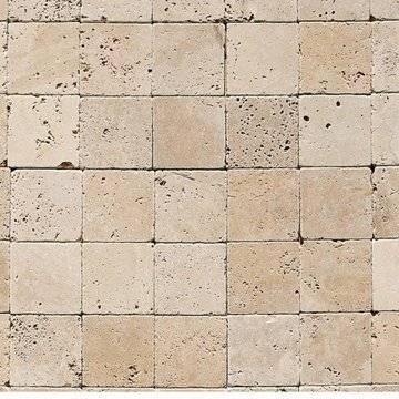 Травертин – естествен камък 10 x 10 см