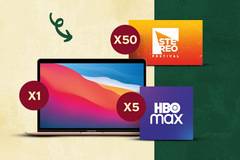 Спечелете лаптоп Apple, ваучери за HBO MAX и билети за музикален фестивал от Jameson